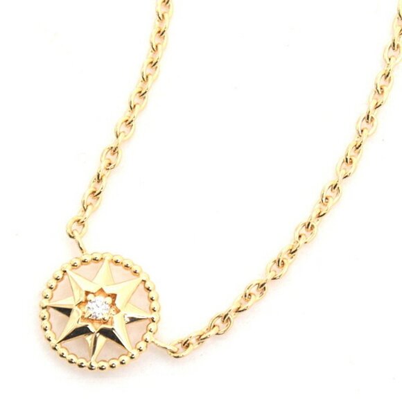 DIOR Yellow Gold Diamond Necklace - Picture 1 of 8